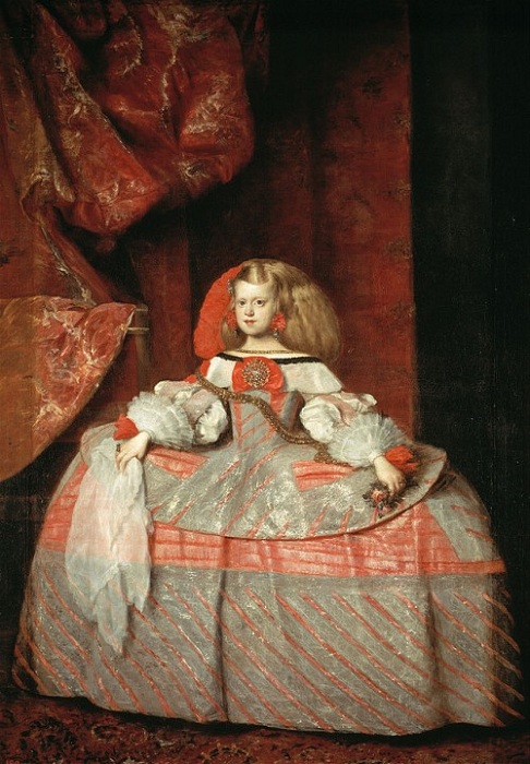 L'infante Marguerite en robe rose. (1660)