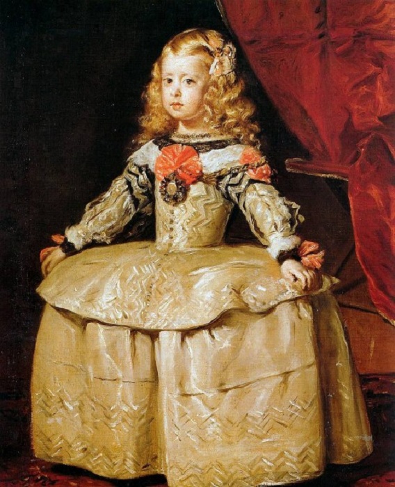  L'infante Marguerite en robe blanche.(1657)