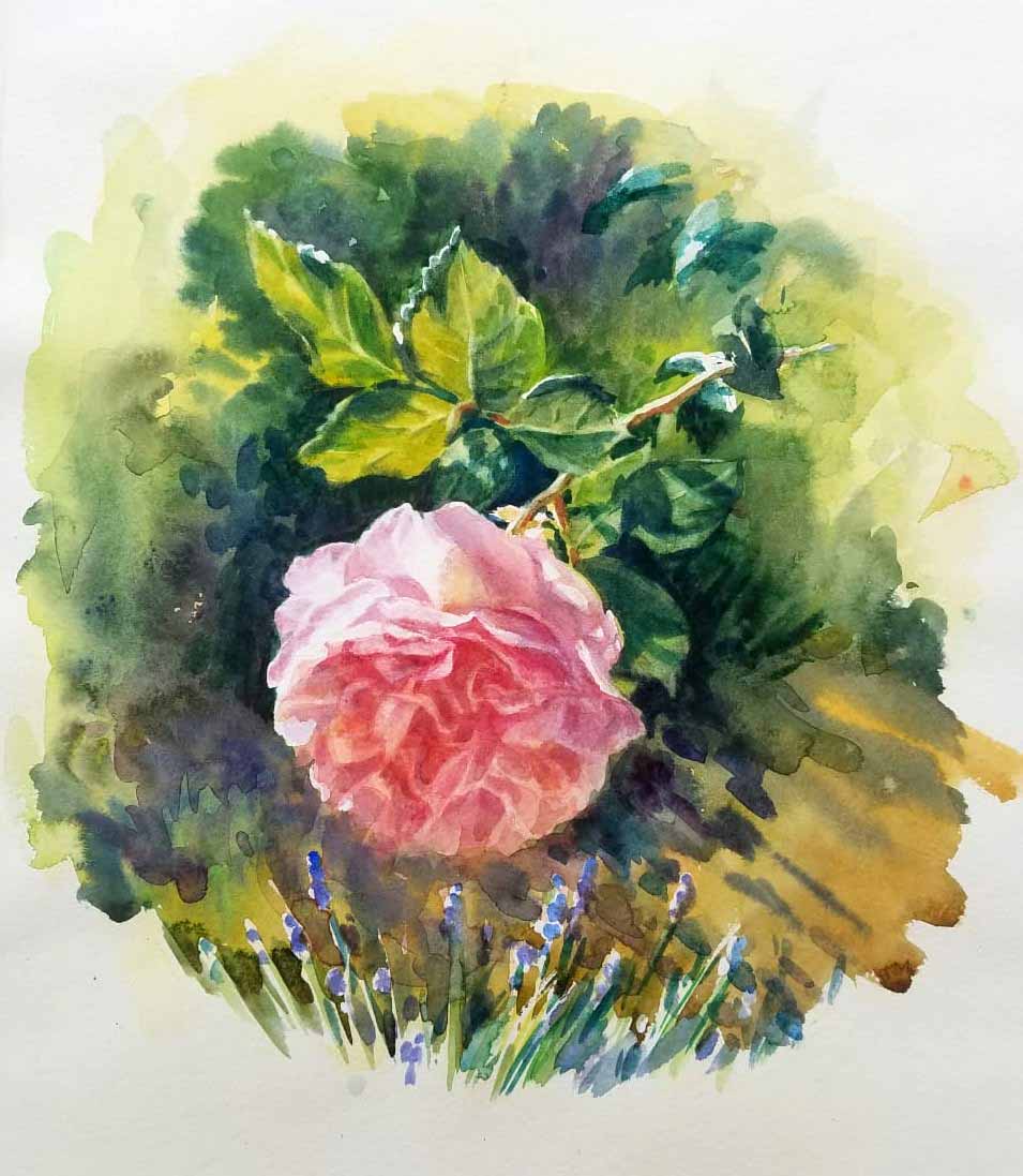 Comment Peindre Une Rose à L'aquarelle. - Apprendre La Peinture Avec ...