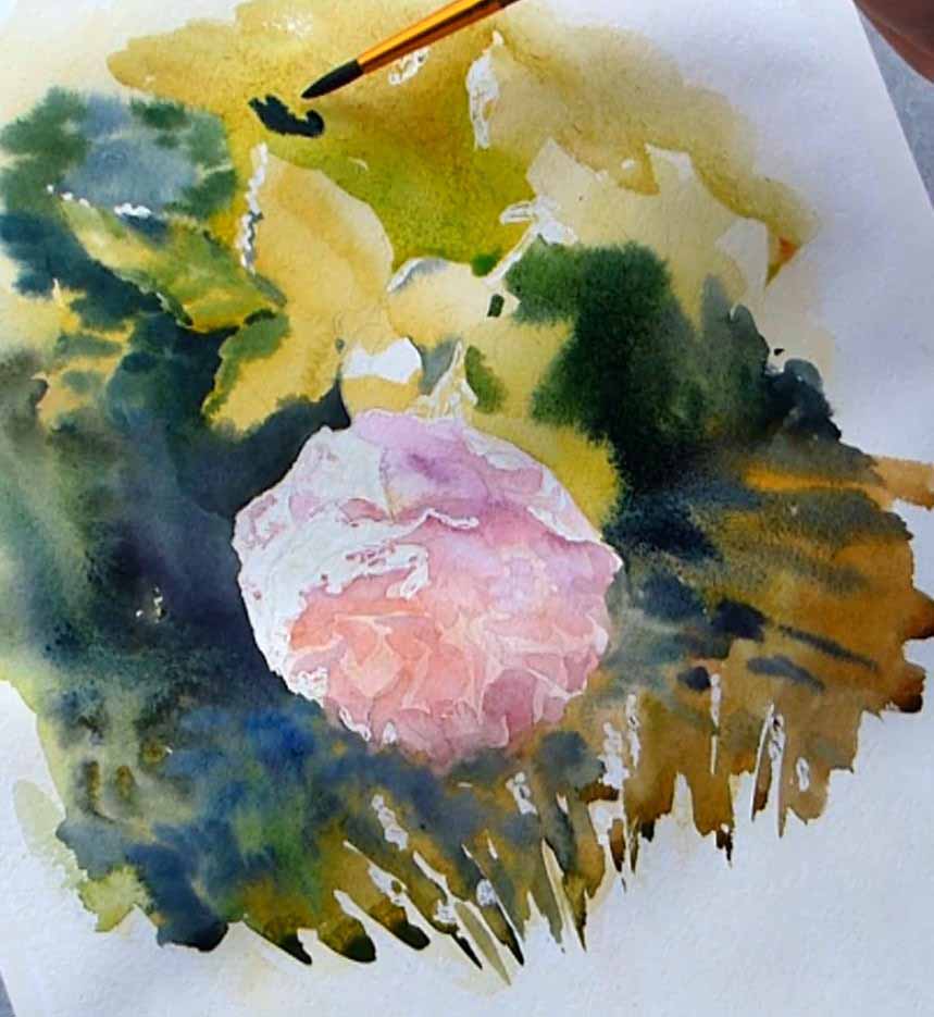 Comment Peindre Une Rose à L'aquarelle. - Apprendre La Peinture Avec ...